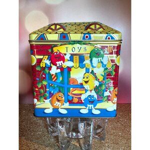 Vintage M&M’s Collectible Village Series Tin – Candy Store Design – Retro Storag